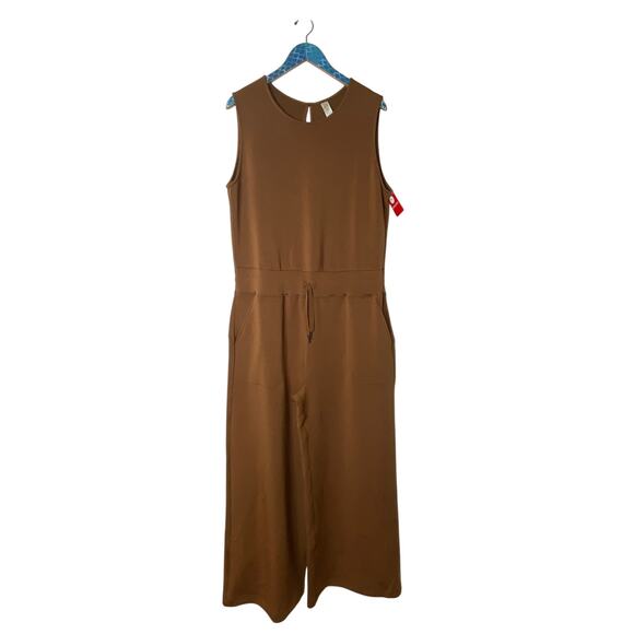 SPANX Cocoa Airessentials Sleeveless Jumpsuit NEW Size 1X Petite - Picture 2 of 9